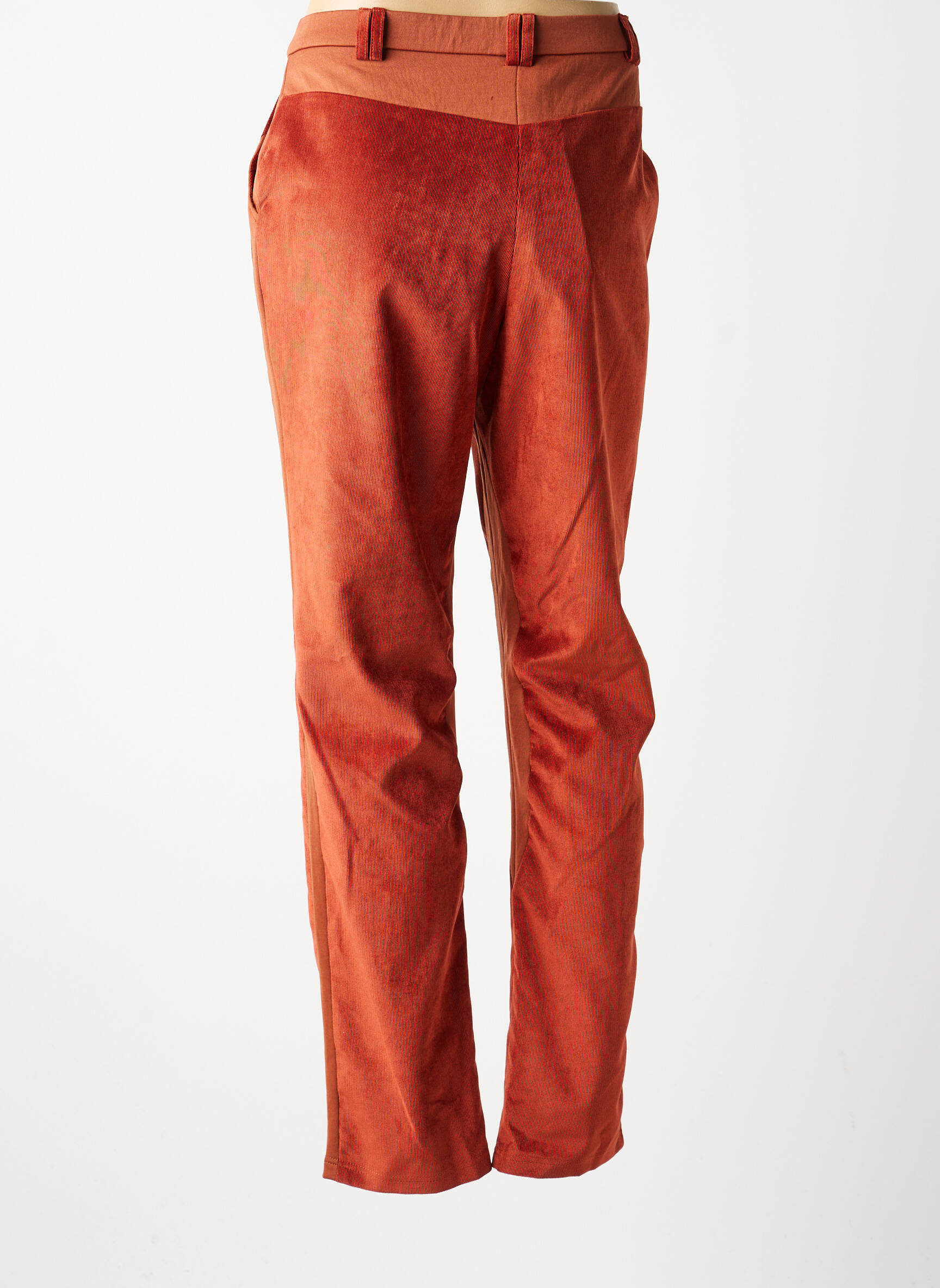Pantalon slim mărime normală mărime normală portocalie MERI & ESCA femeie