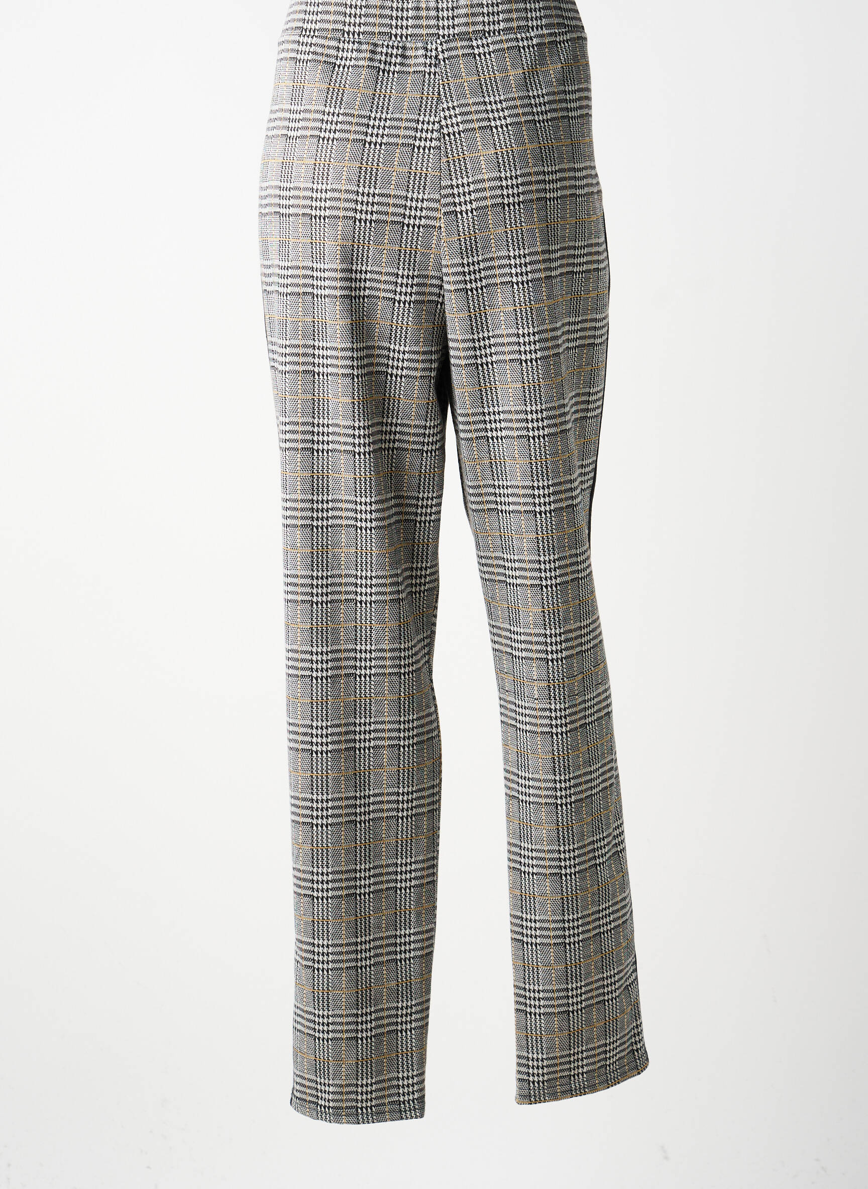 Pantalon slim talie elastică mărime normală negru MERI & ESCA femeie