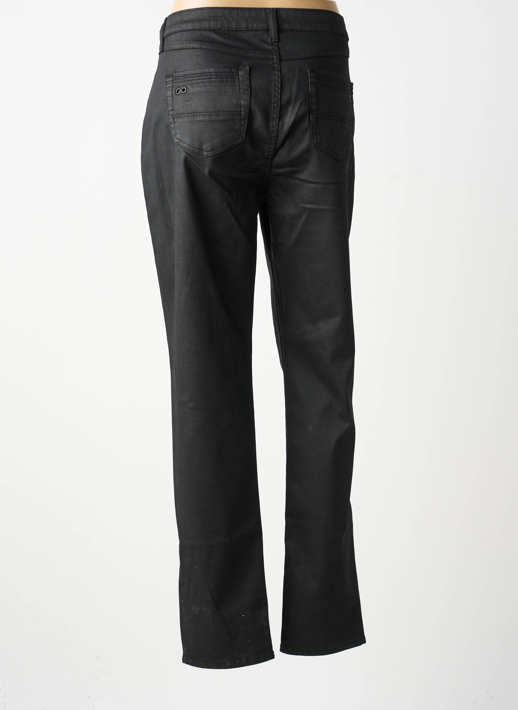 Pantalon slim elasticitate mărime normală negru MERI & ESCA femeie