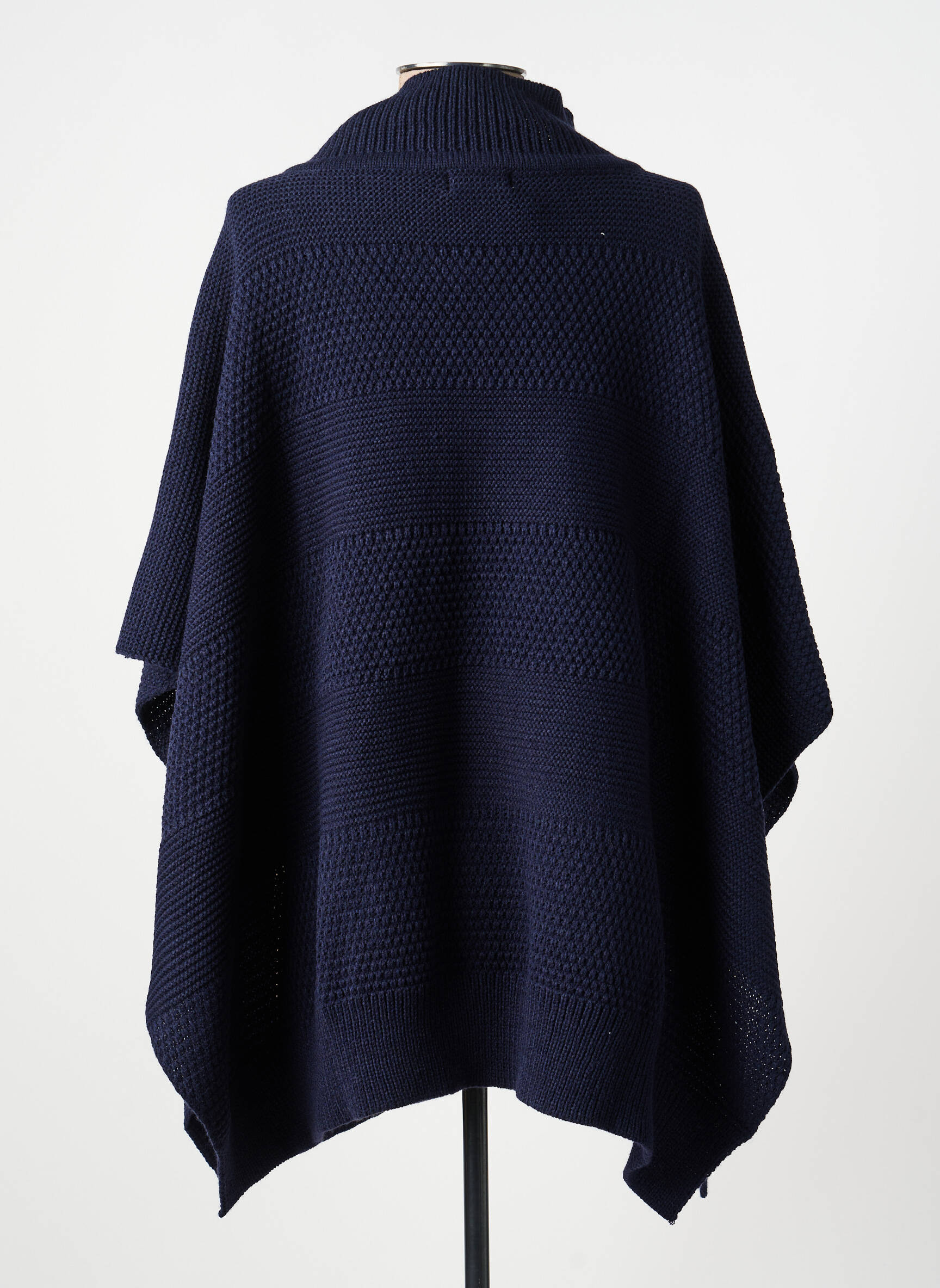 Poncho croială largă albastru MOLLY BRACKEN femeie