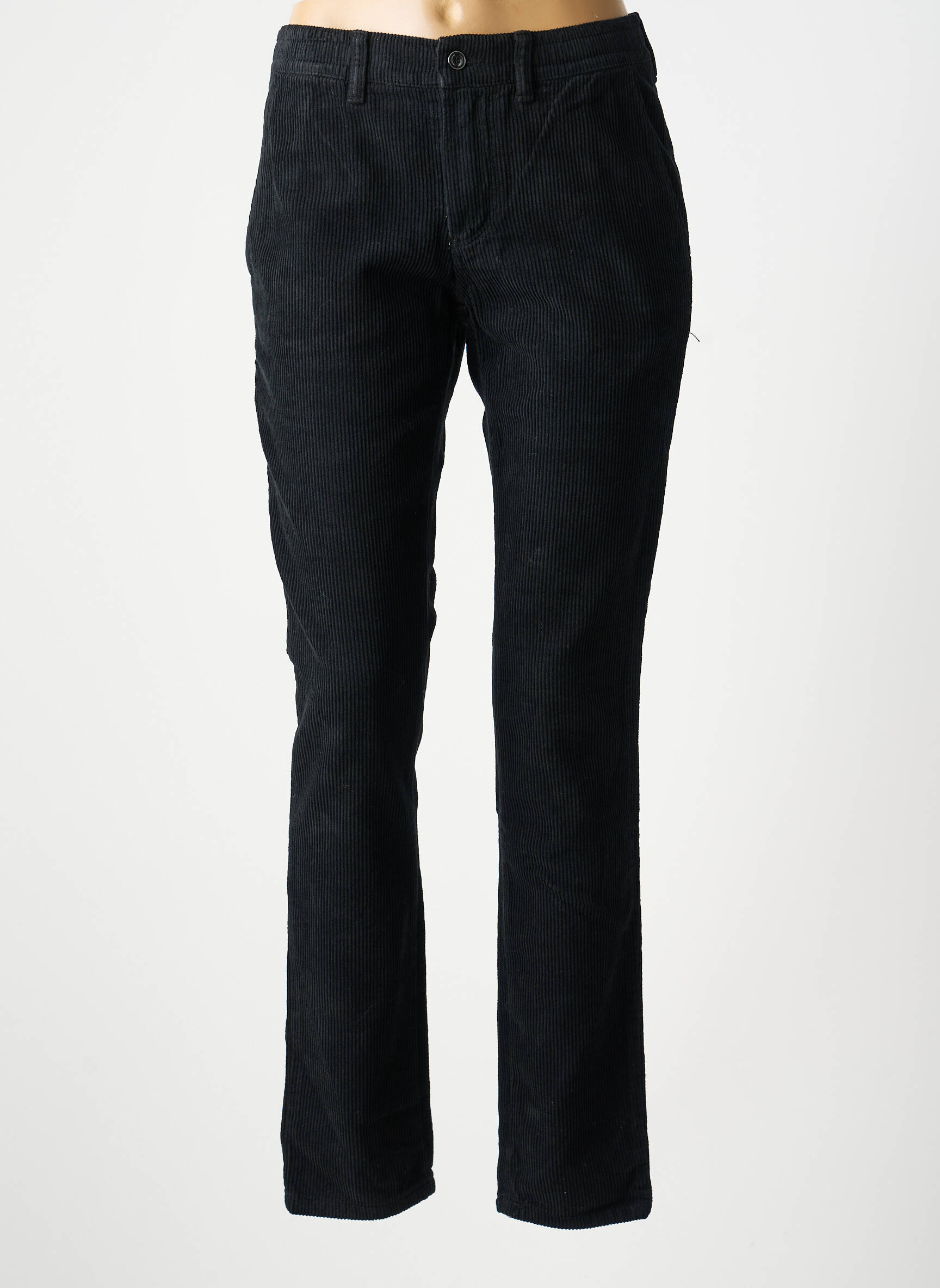 Pantalon chino elasticitate mărime normală negru LCDN femeie