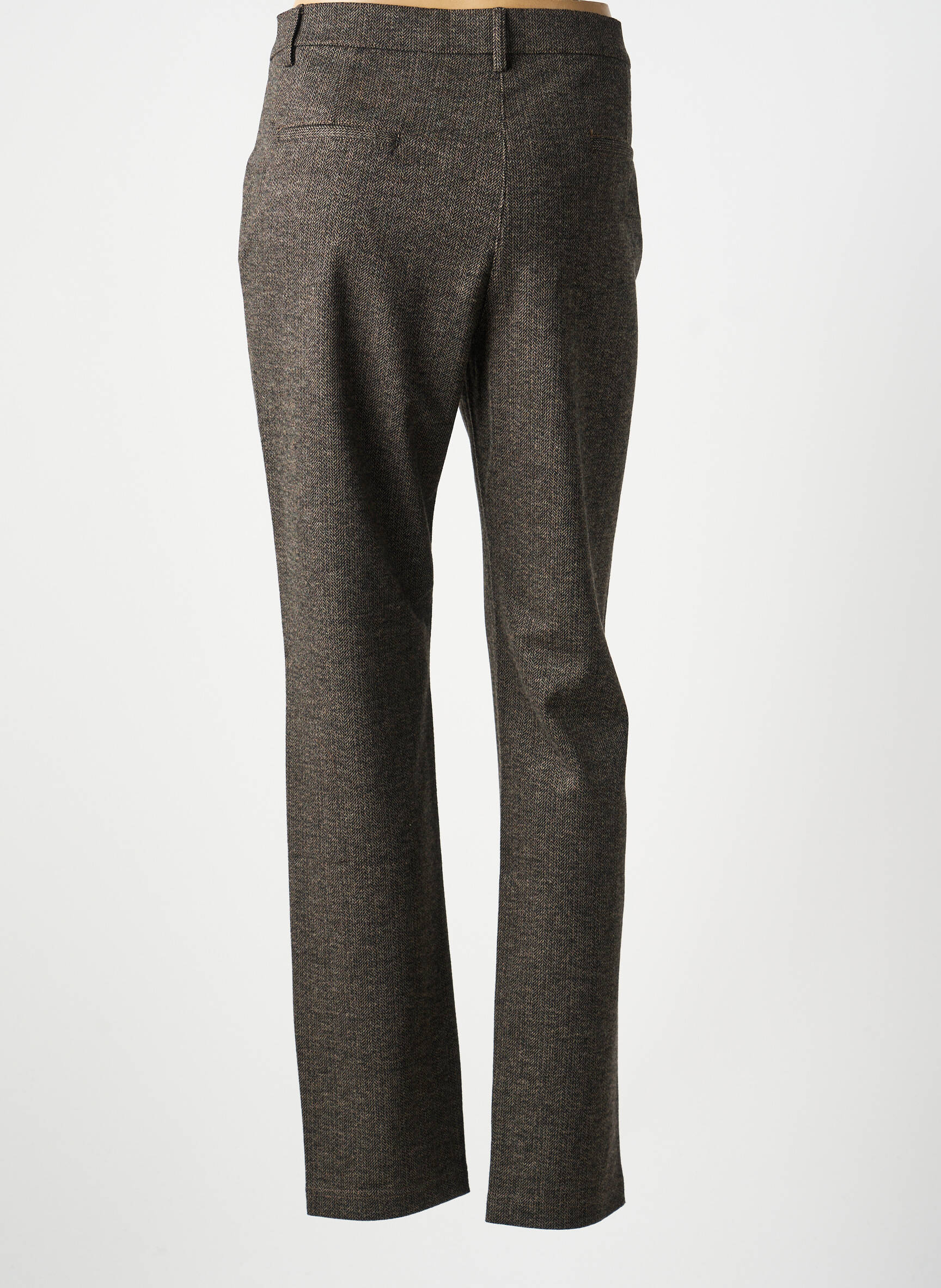 Pantalon chino elasticitate mărime normală maro LCDN femeie