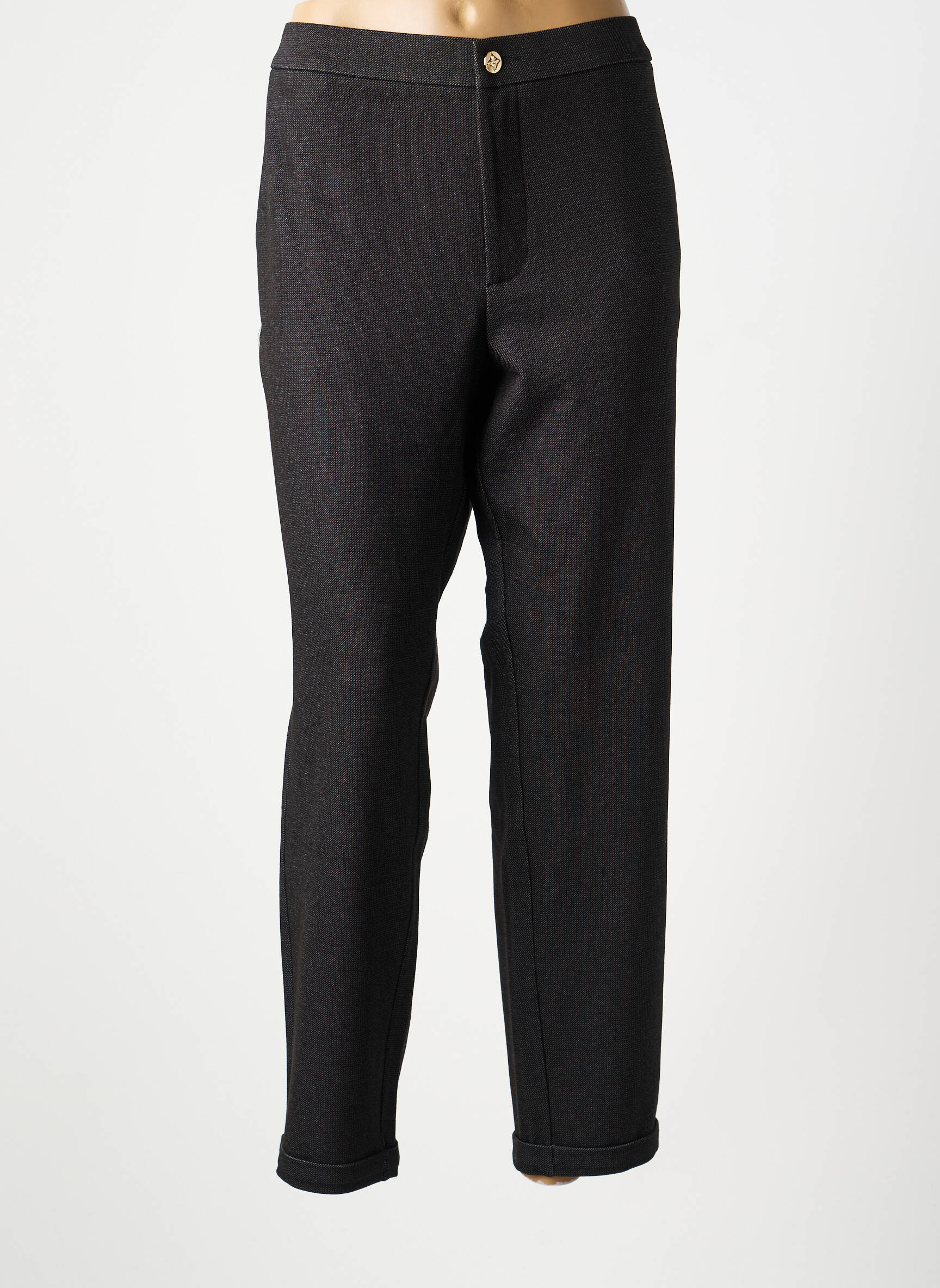Pantalon slim elasticitate mărime normală gri LDCN femeie