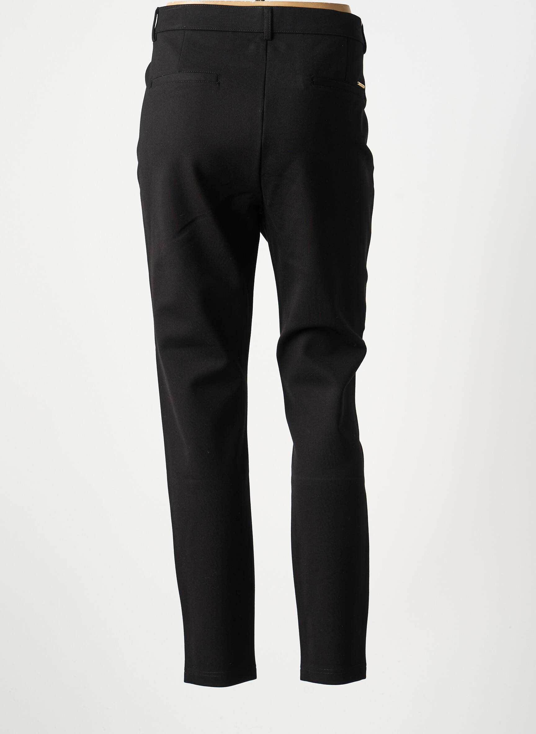 Pantalon chino elasticitate mărime normală negru LCDN femeie