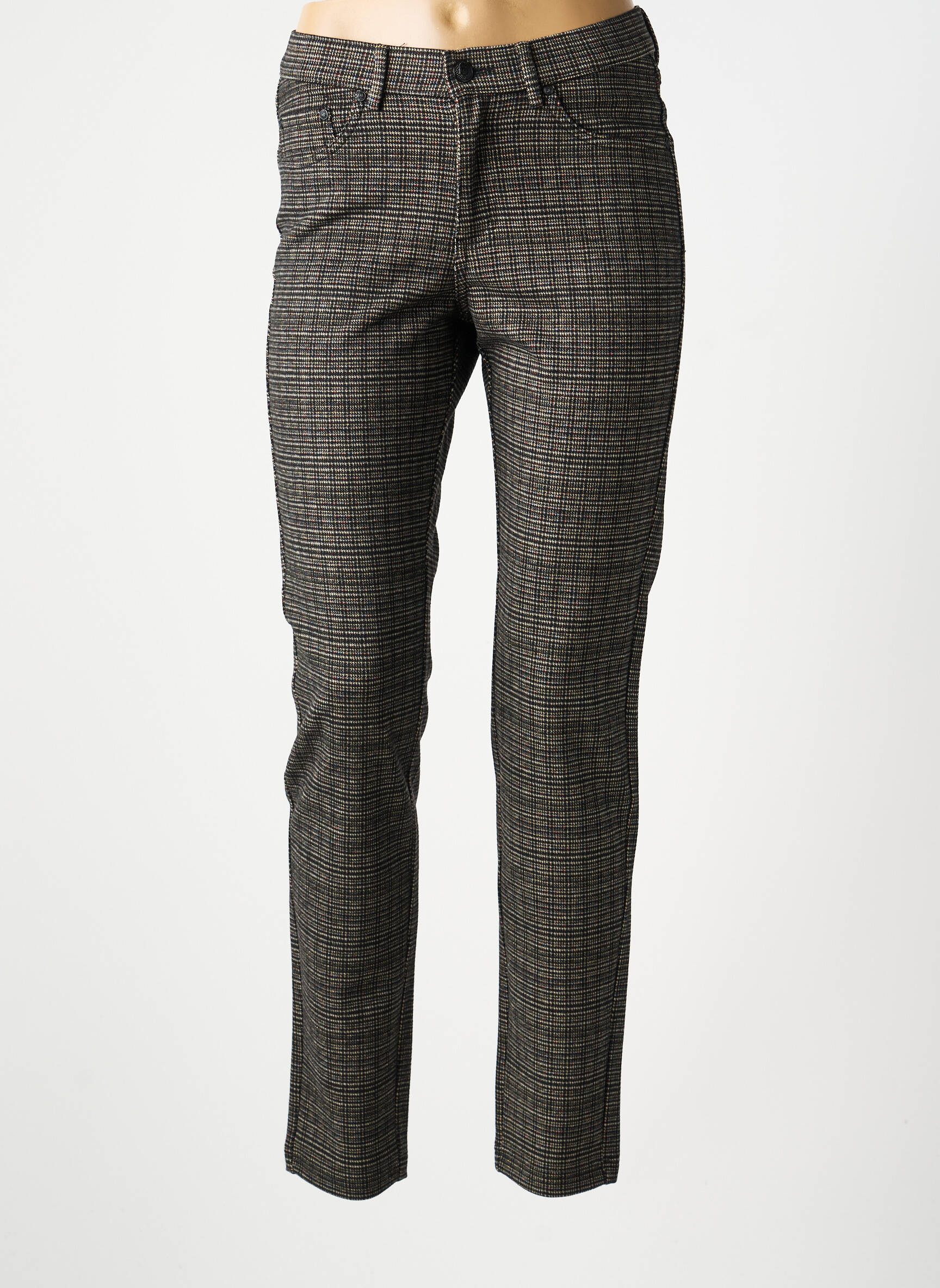 Pantalon slim elasticitate mărime normală negru LCDN femeie