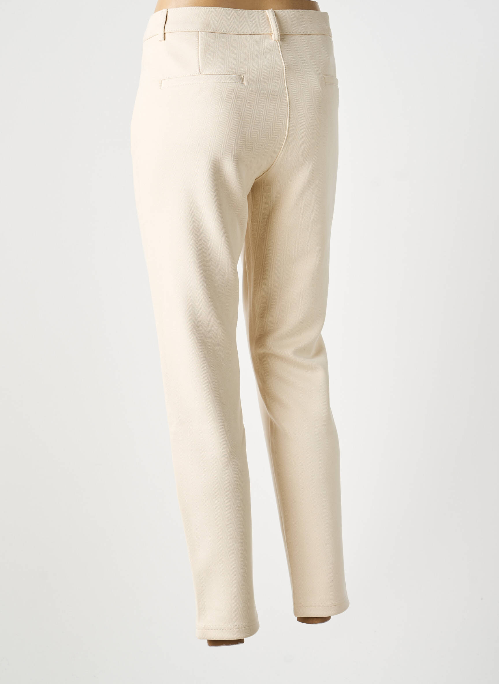 Pantalon chino elasticitate mărime normală bej LCDN femeie
