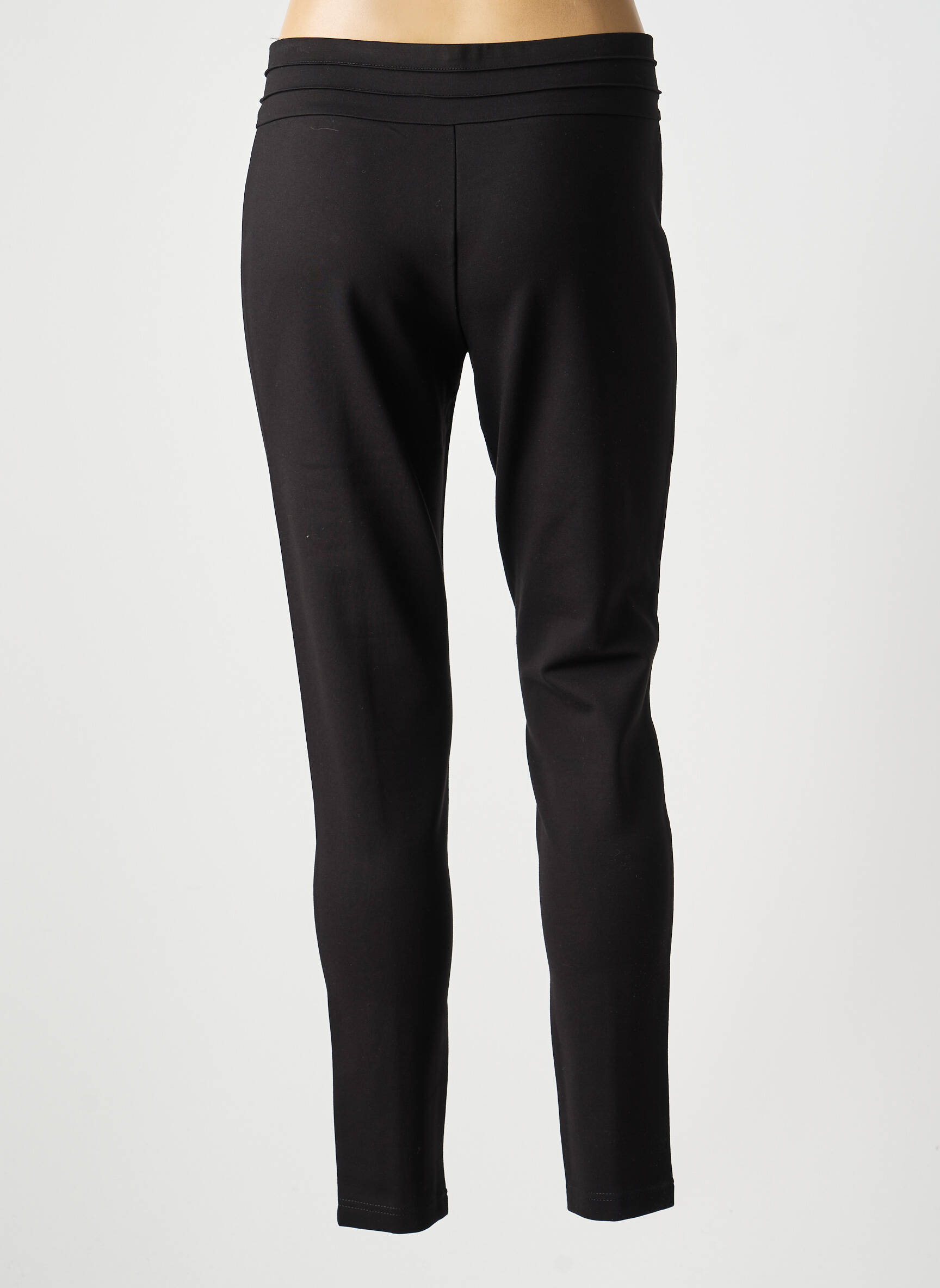 Pantalon slim talie înaltă talie înaltă negru LCDN femeie