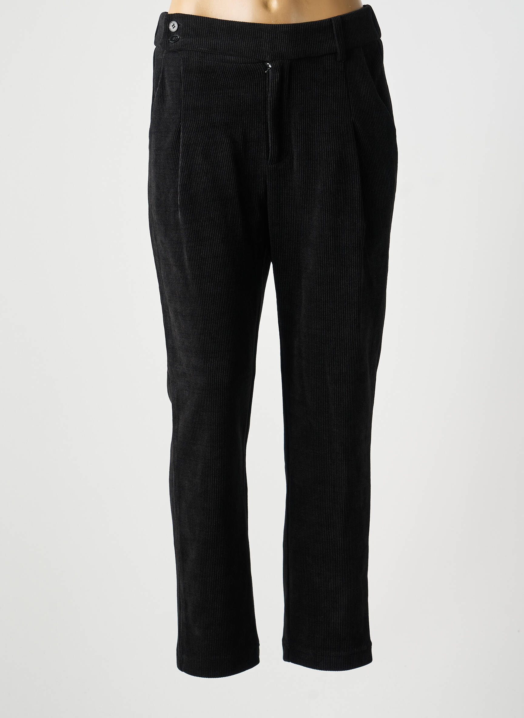 Pantalon chino elasticitate mărime normală negru MOLLY BRACKEN femeie