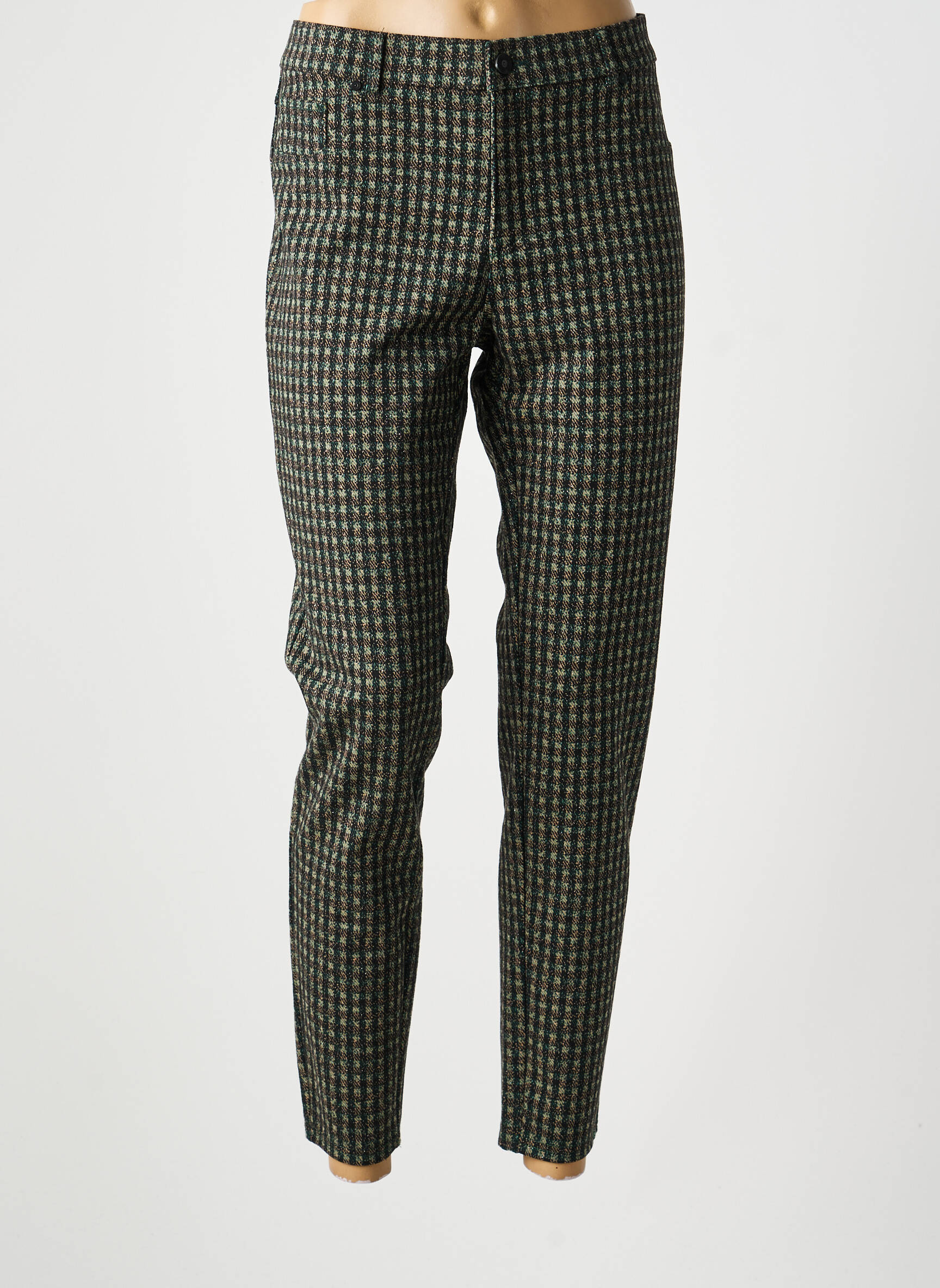 Pantalon 7/8 elasticitate mărime normală verde LCDN femeie
