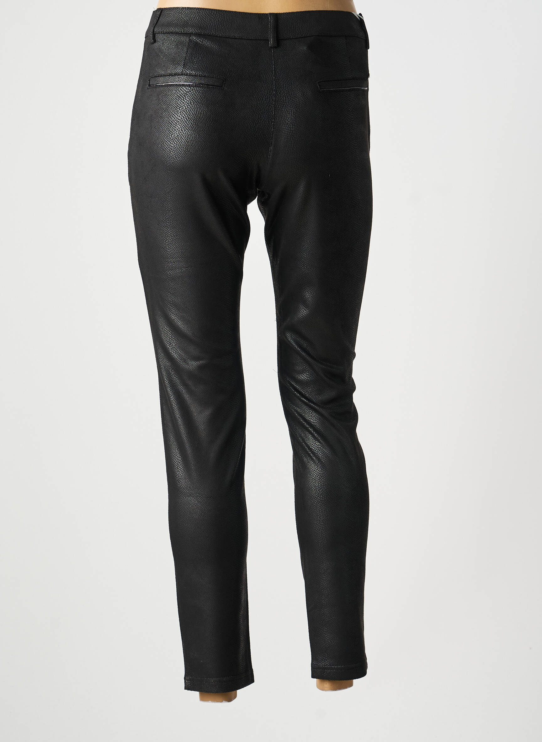 Pantalon slim elasticitate mărime normală negru LCDN femeie