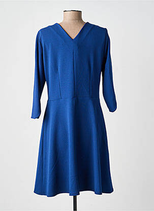 Rochie midi mâneci 3/4 mâneci 3/4 albastru FRANCE RIVOIRE femeie