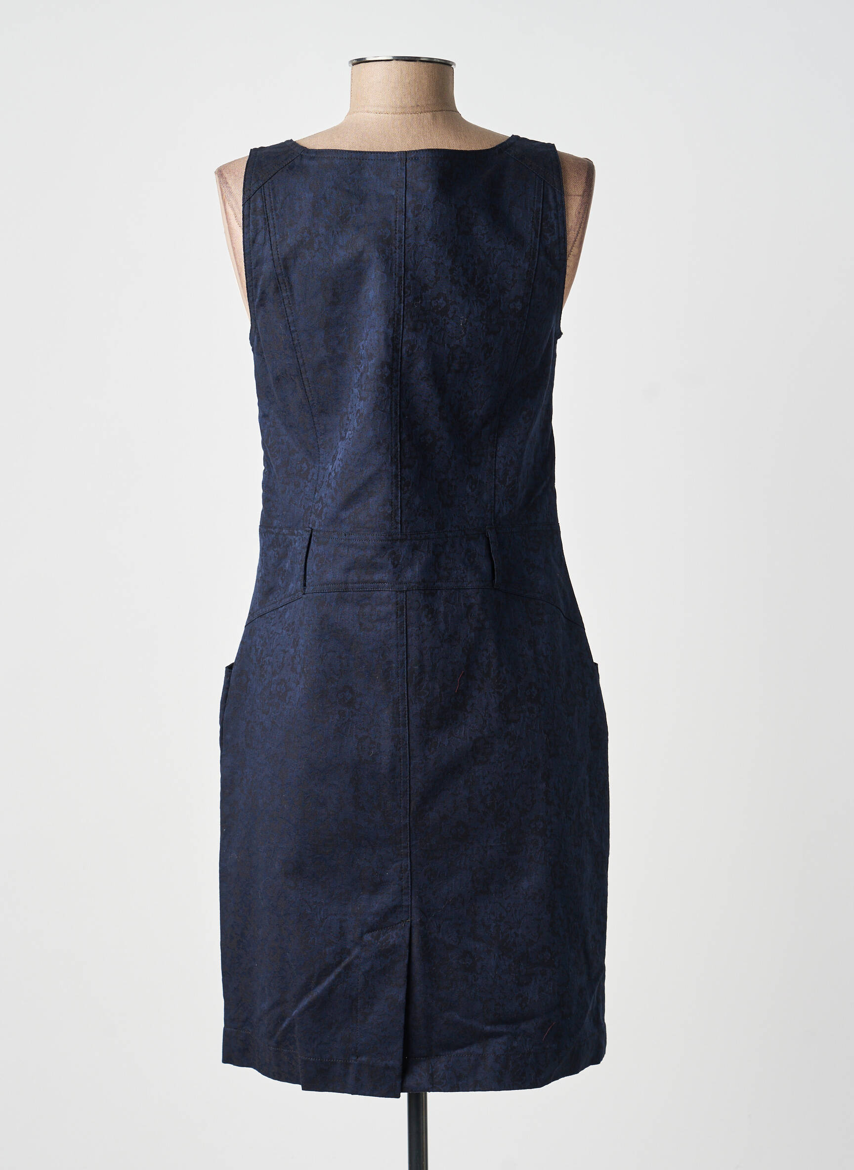 Rochie midi fără mâneci fără mâneci albastru QUATTRO femeie