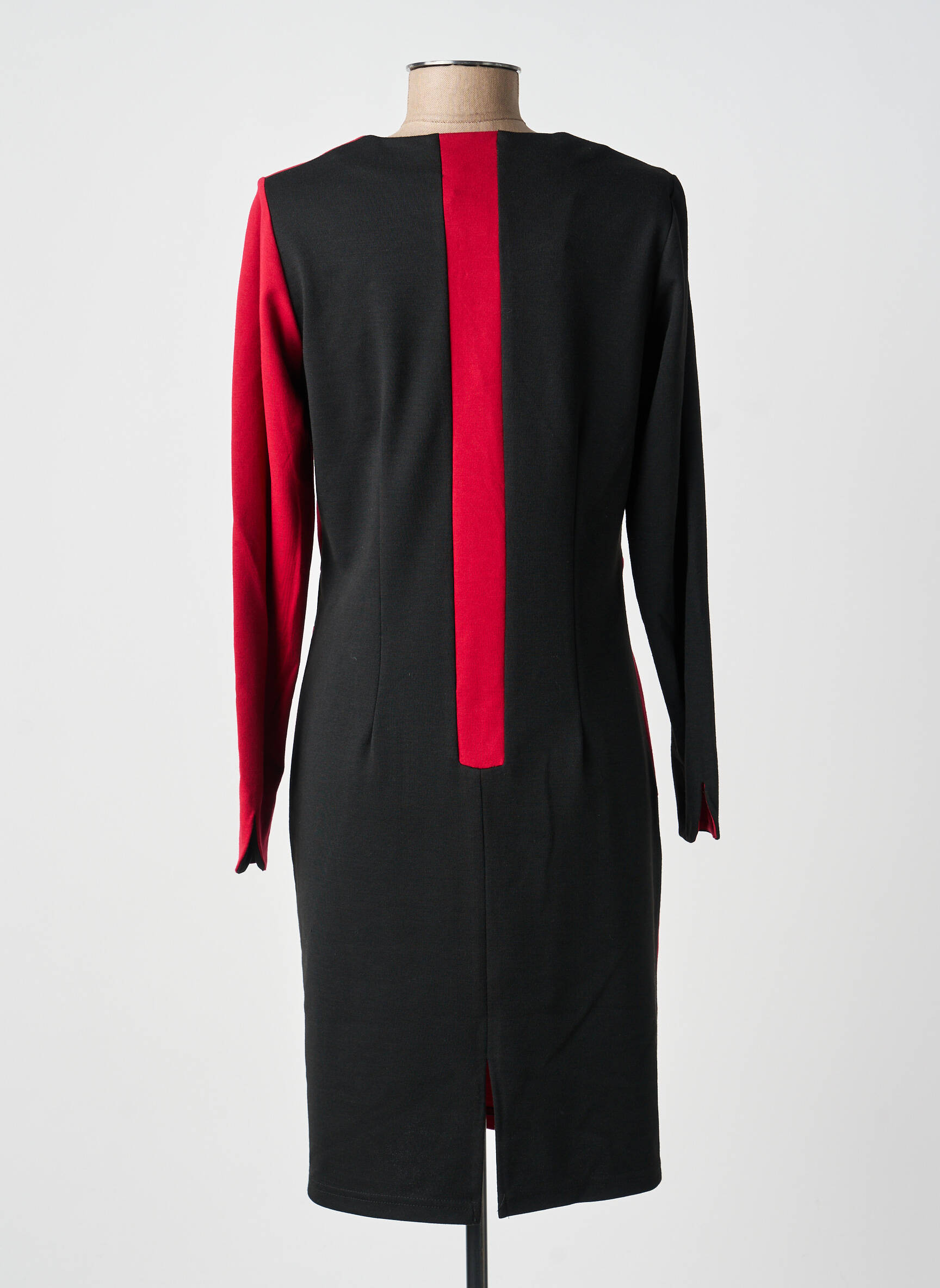 Rochie midi mâneci lungi mâneci lungi negru GUY DUBOUIS femeie