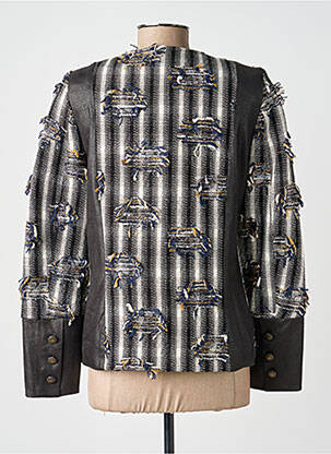 Jachete casual guler rotund negru MERI & ESCA femeie