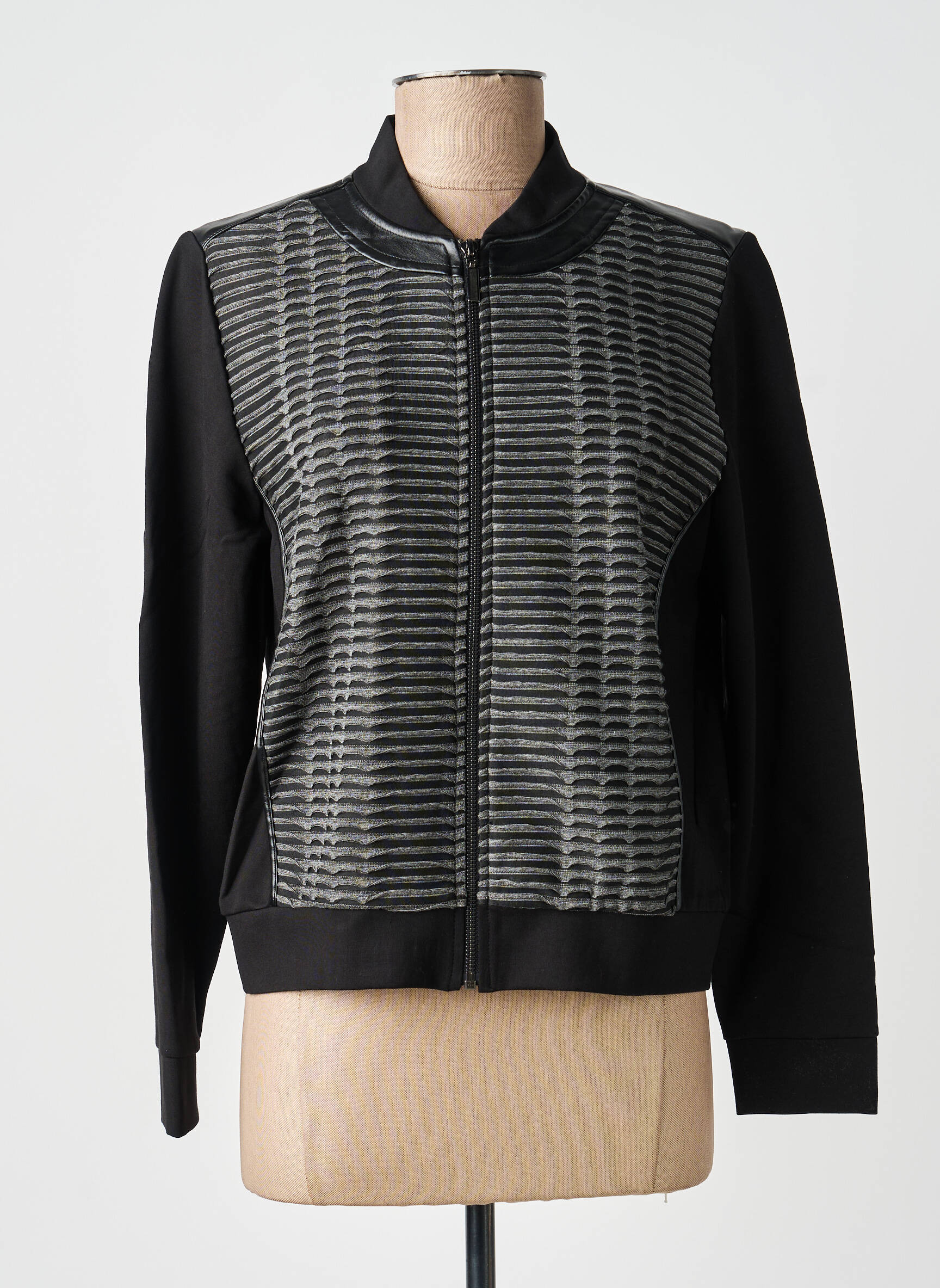 Jachete casual guler rotund negru GUY DUBOUIS femeie