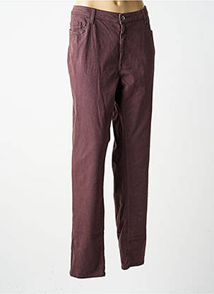 Pantalon slim mărime normală mărime normală violet GUY DUBOUIS femeie