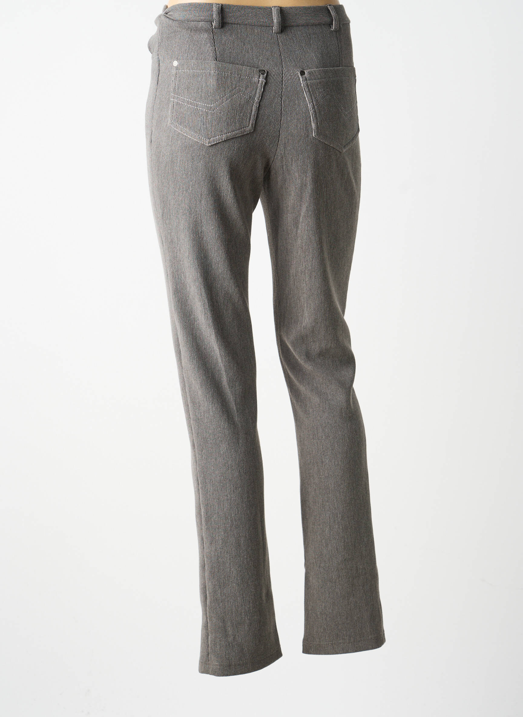 Pantalon slim elasticitate mărime normală gri GUY DUBOUIS femeie
