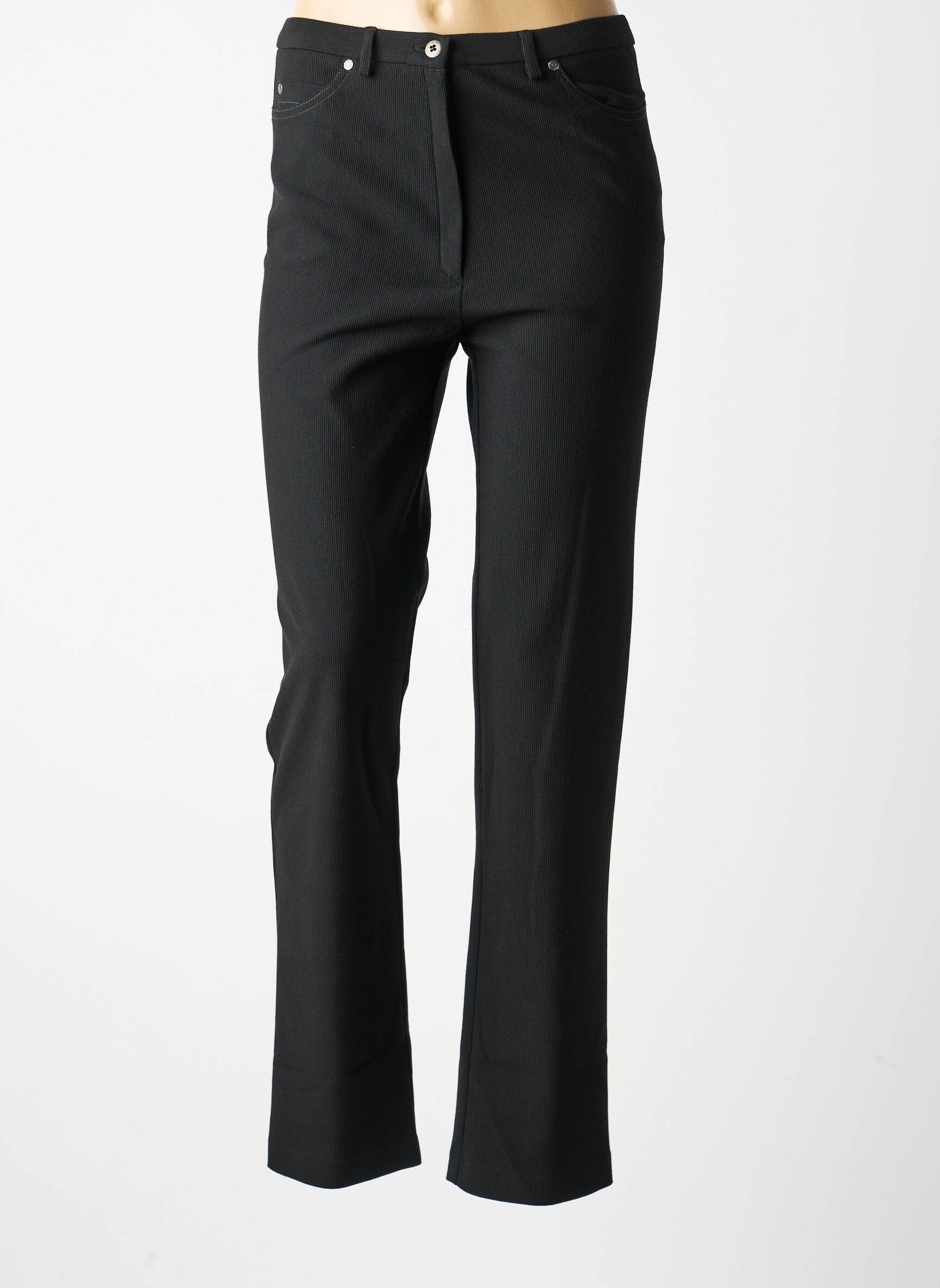 Pantalon slim elasticitate mărime normală negru GUY DUBOUIS femeie