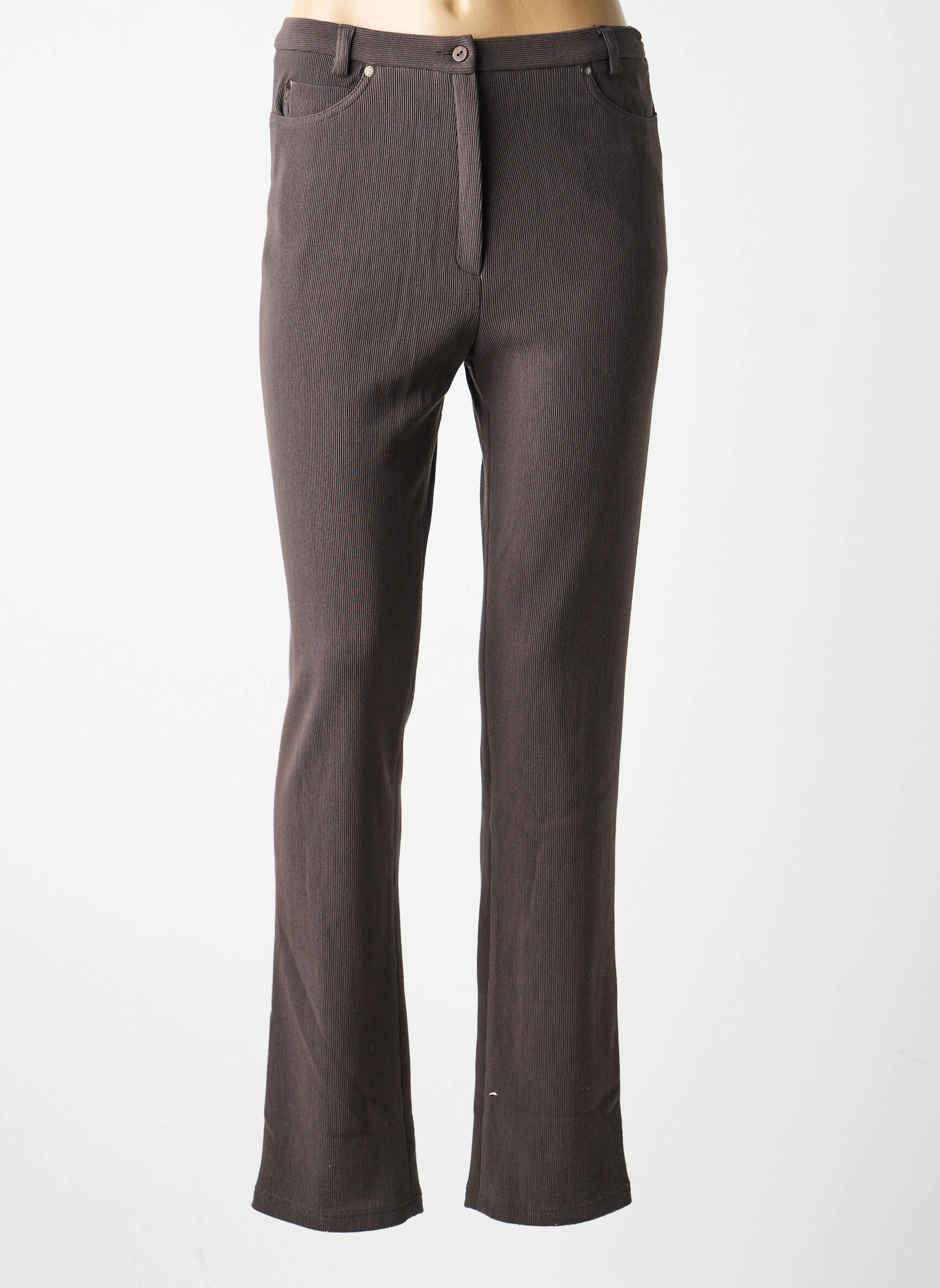 Pantalon slim elasticitate mărime normală gri GUY DUBOUIS femeie