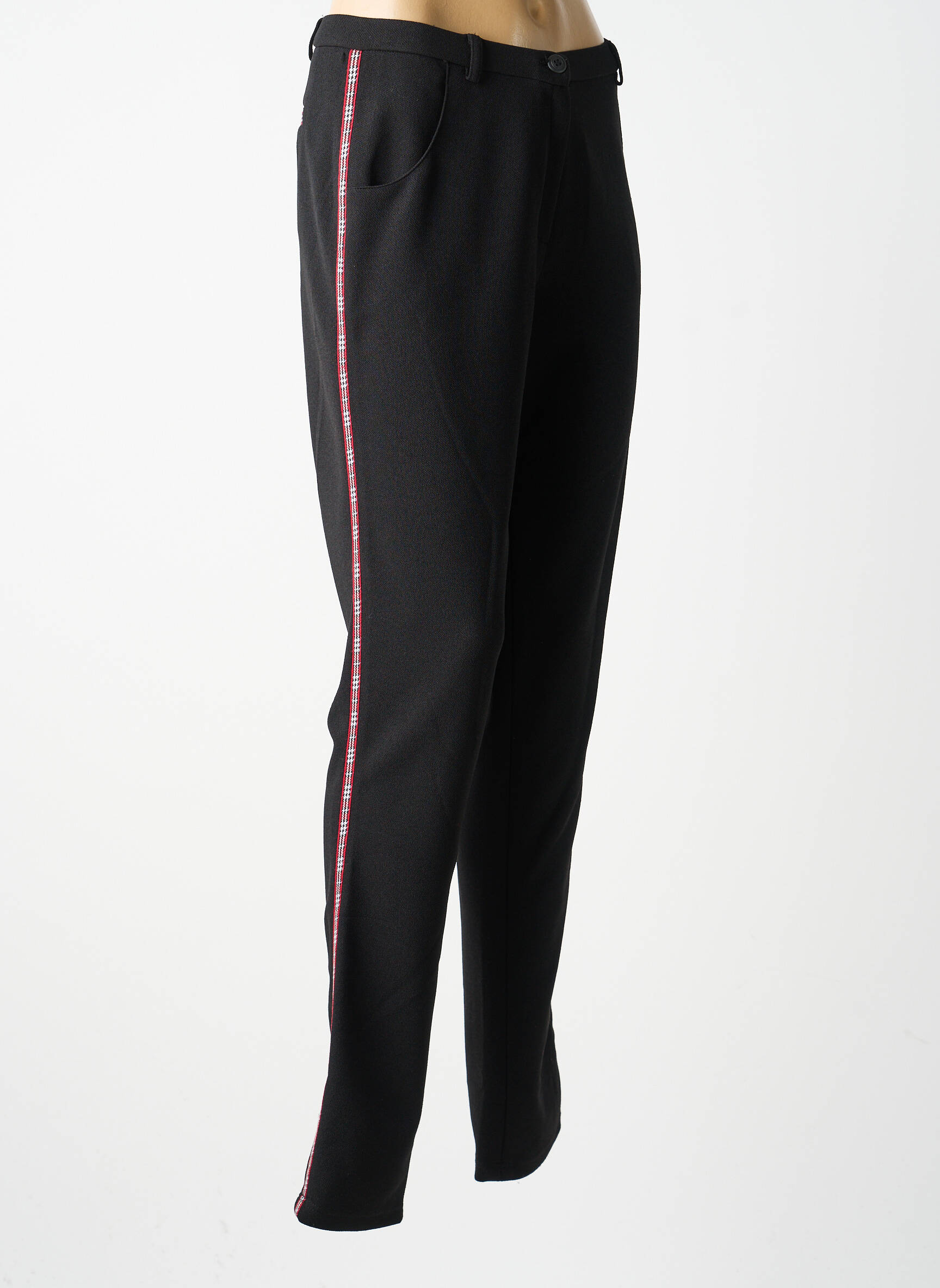 Pantalon slim elasticitate mărime normală negru GUY DUBOUIS femeie
