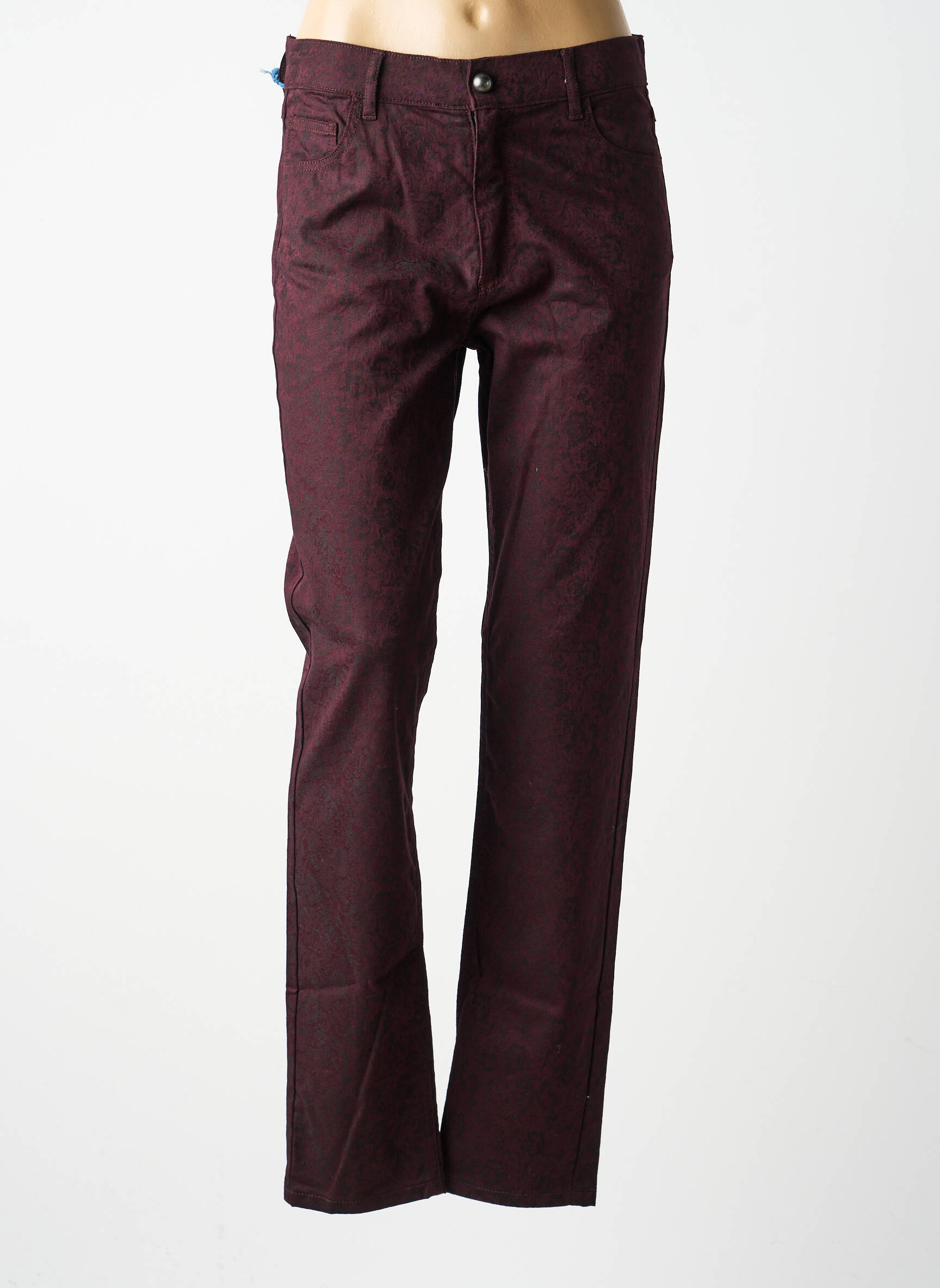 Pantalon slim mărime normală mărime normală violet QUATTRO femeie