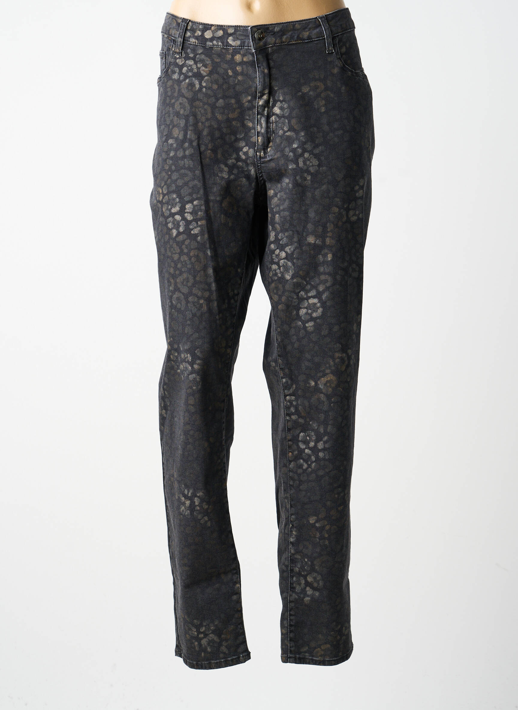 Pantalon slim mărime normală mărime normală verde MERI & ESCA femeie