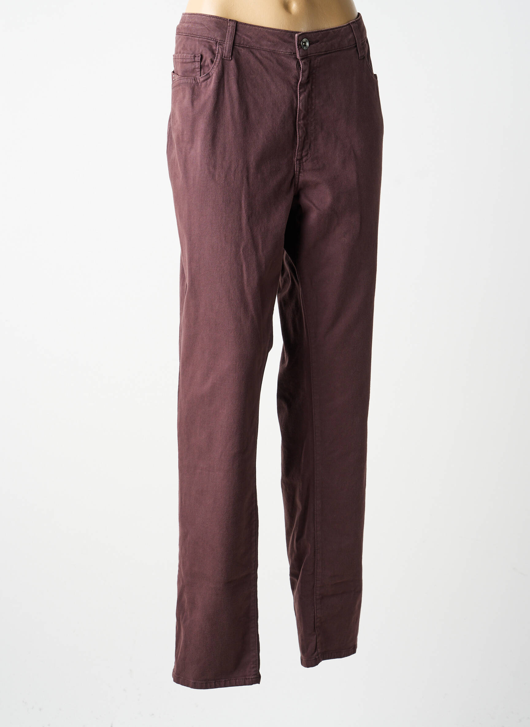 Pantalon slim mărime normală mărime normală violet GUY DUBOUIS femeie