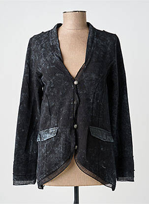 Jachete casual guler tip costum negru MERI & ESCA femeie
