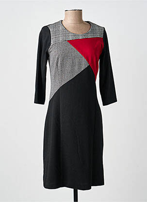 Rochie midi mâneci lungi mâneci lungi negru FRANCE RIVOIRE femeie