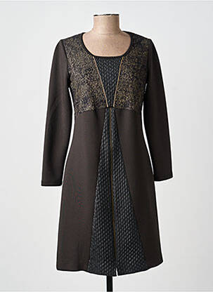 Rochie midi mâneci lungi mâneci lungi negru MERI & ESCA femeie