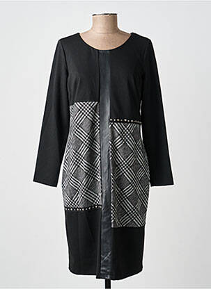 Rochie midi mâneci lungi mâneci lungi negru GUY DUBOUIS femeie