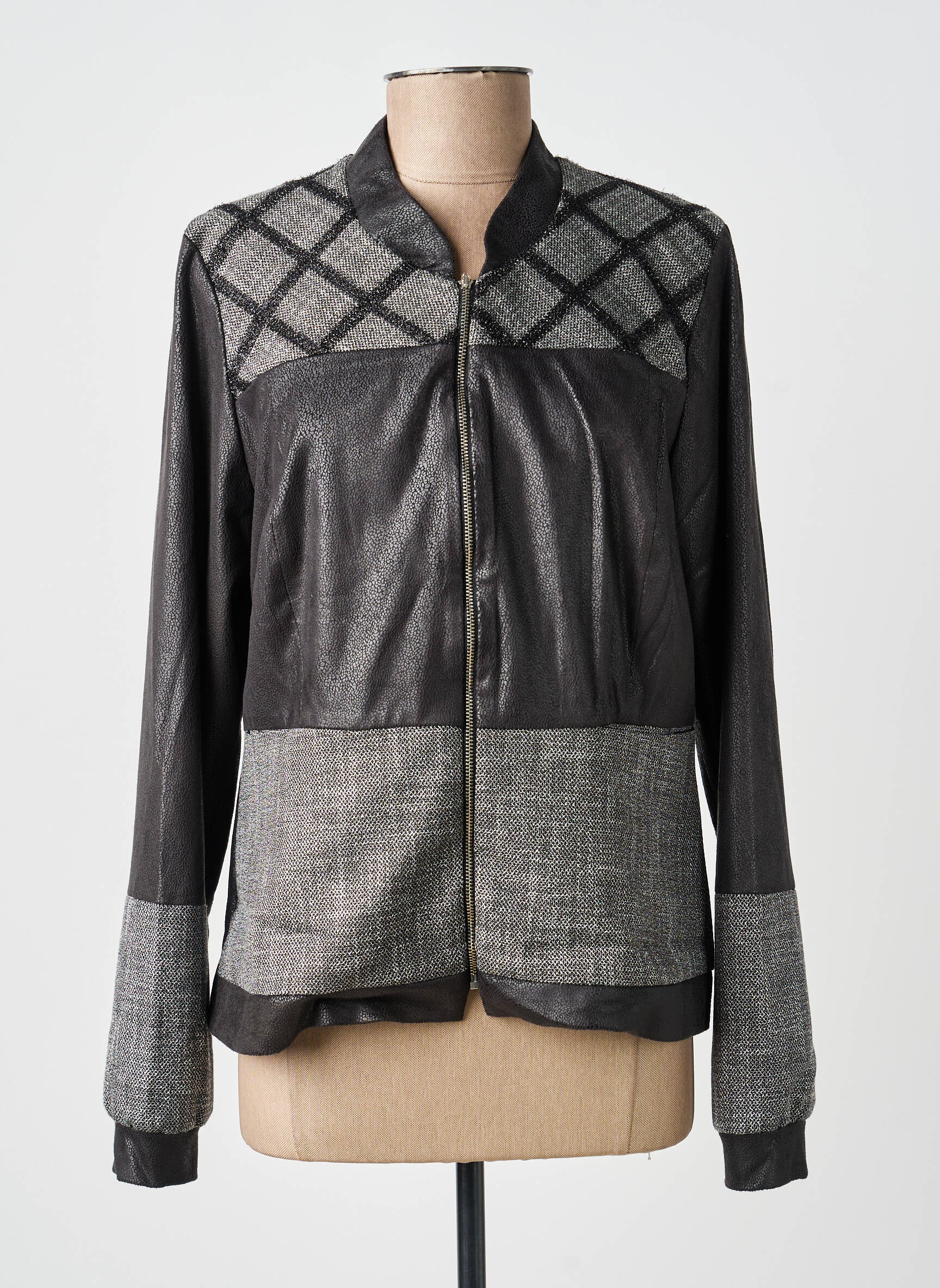Jachete casual guler rotund negru GUY DUBOUIS femeie