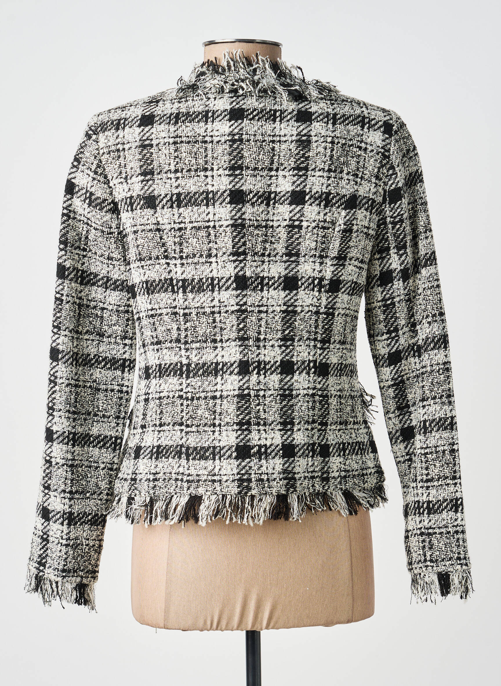 Jachete casual guler rotund negru MERI & ESCA femeie