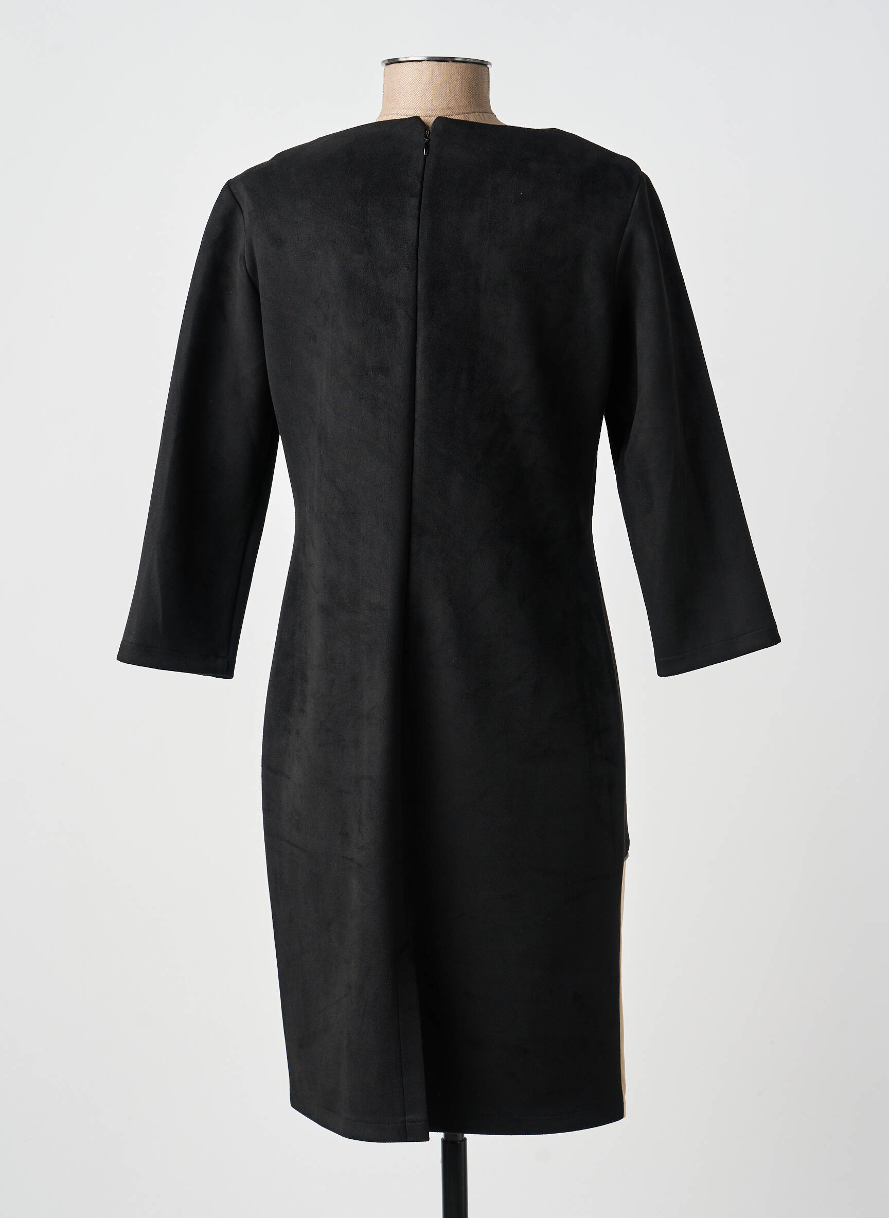 Rochie midi mâneci lungi mâneci lungi negru GUY DUBOUIS femeie