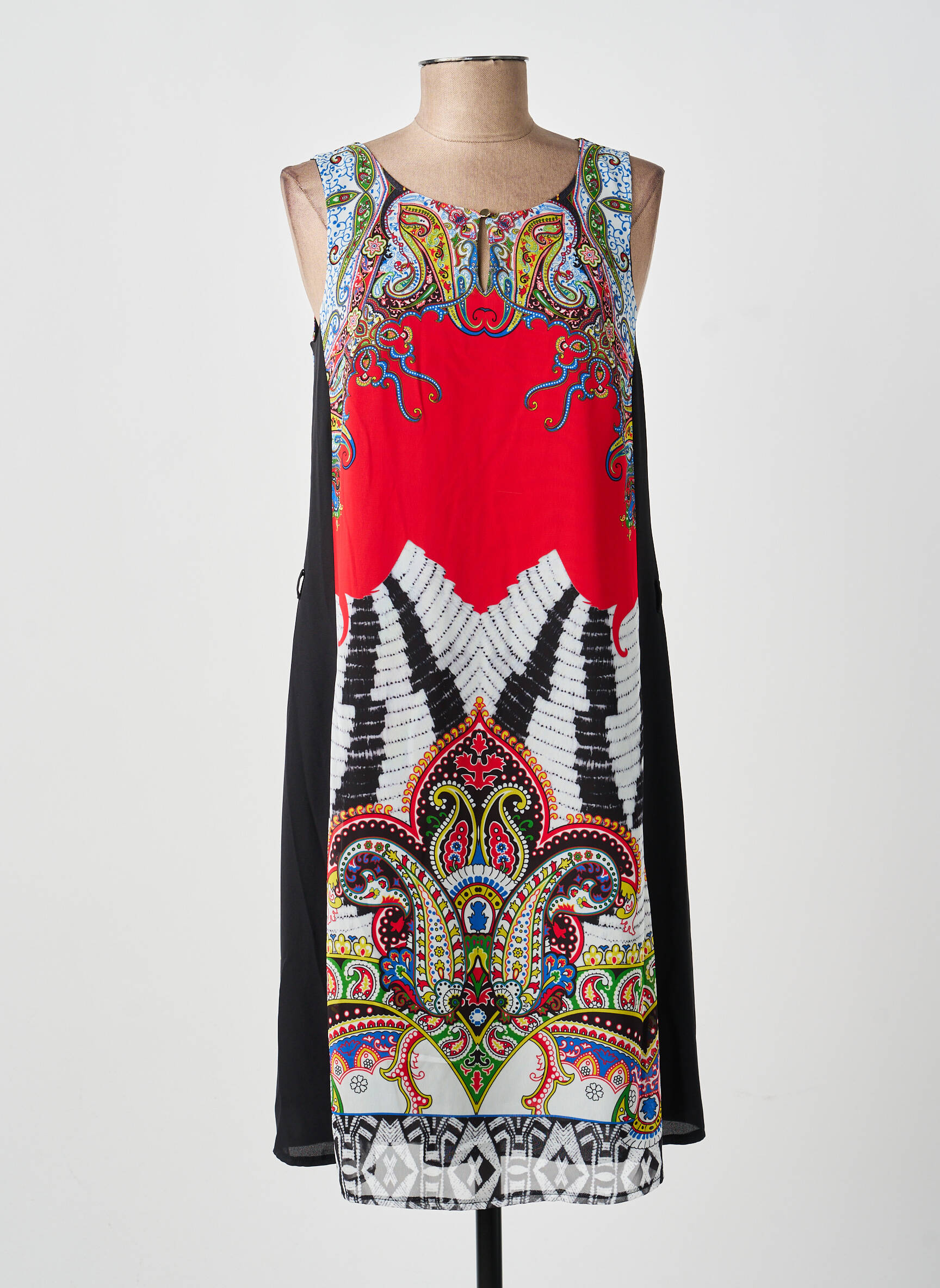 Rochie midi fără mâneci fără mâneci negru MERI & ESCA femeie