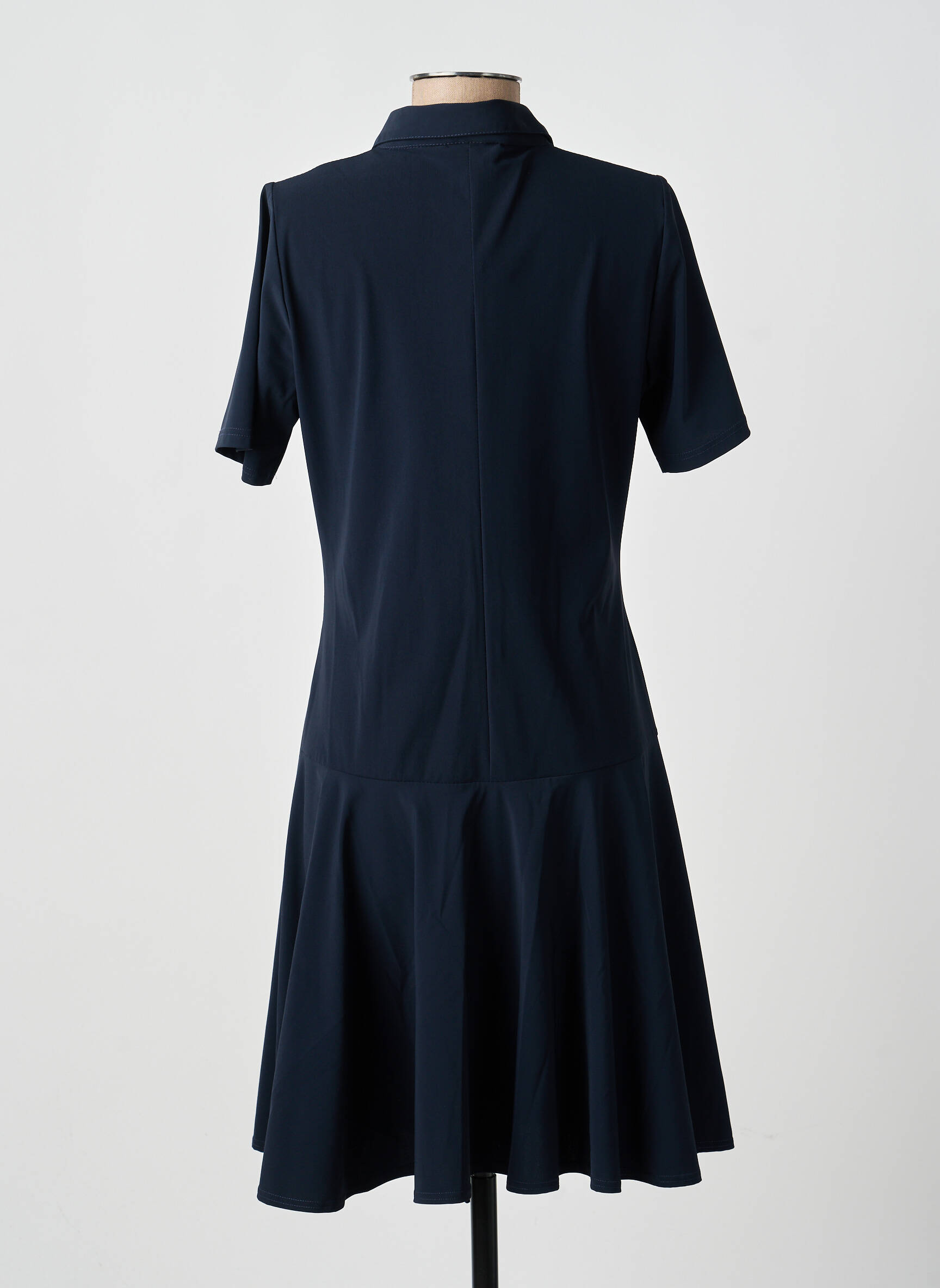 Rochie midi mâneci scurte mâneci scurte albastru MERI & ESCA femeie