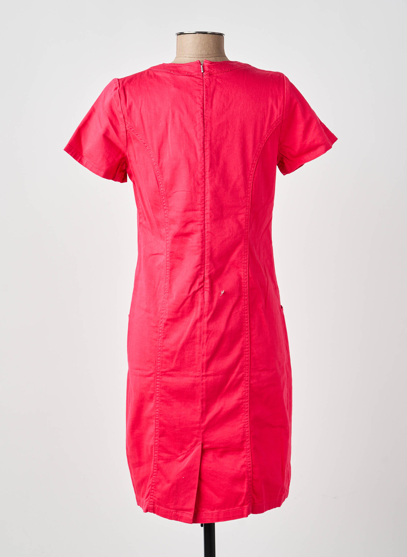 Rochie midi mâneci scurte mâneci scurte roz GUY DUBOUIS femeie