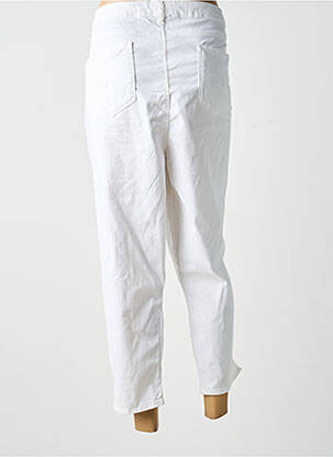 Pantalon 7/8 elasticitate mărime normală alb GUY DUBOUIS femeie