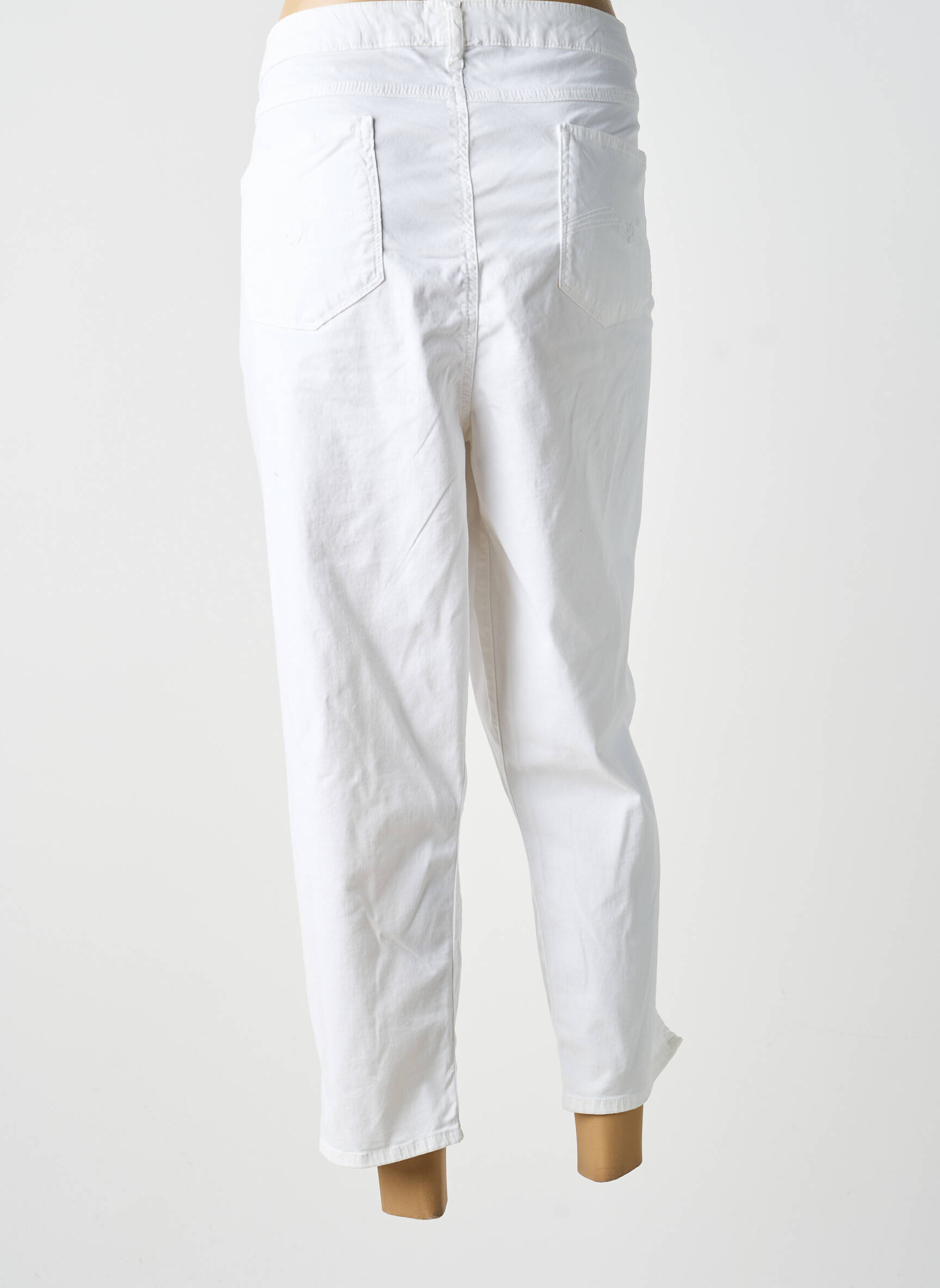 Pantalon 7/8 elasticitate mărime normală alb GUY DUBOUIS femeie