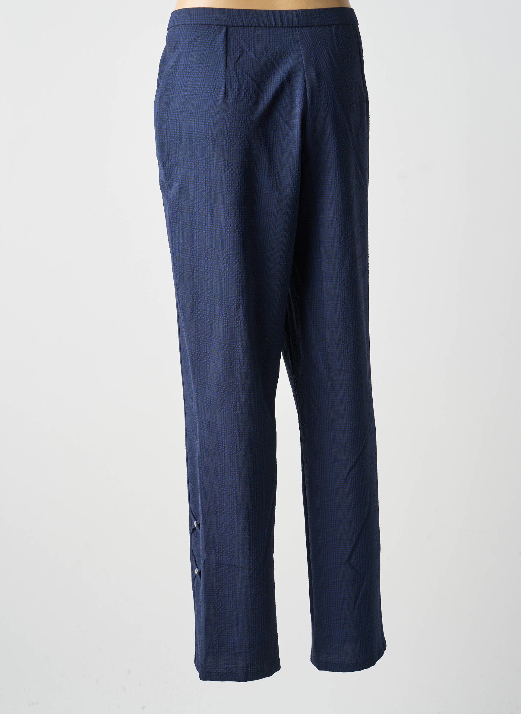 Pantalon drept elasticitate mărime normală albastru FRANCE RIVOIRE femeie