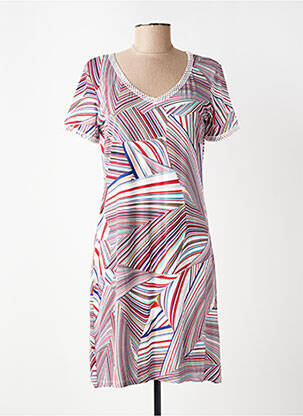 Rochie scurtă mâneci scurte mâneci scurte roșu LO! LES FILLES femeie