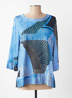 Tricou mâneci 3/4 mâneci 3/4 albastru MARIA BELLENTANI femeie