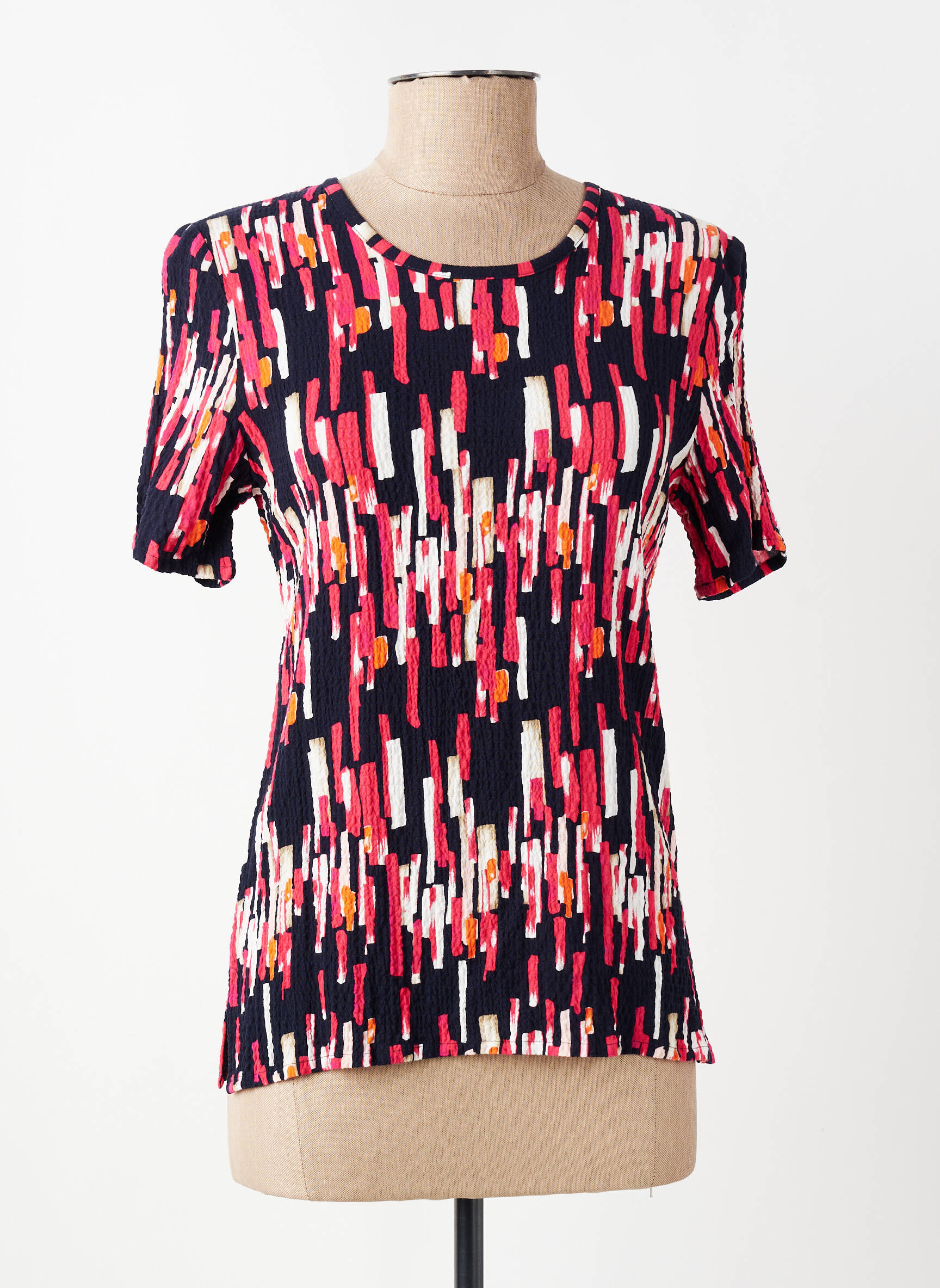 Tricou elasticitate mâneci scurte roșu GEVANA femeie
