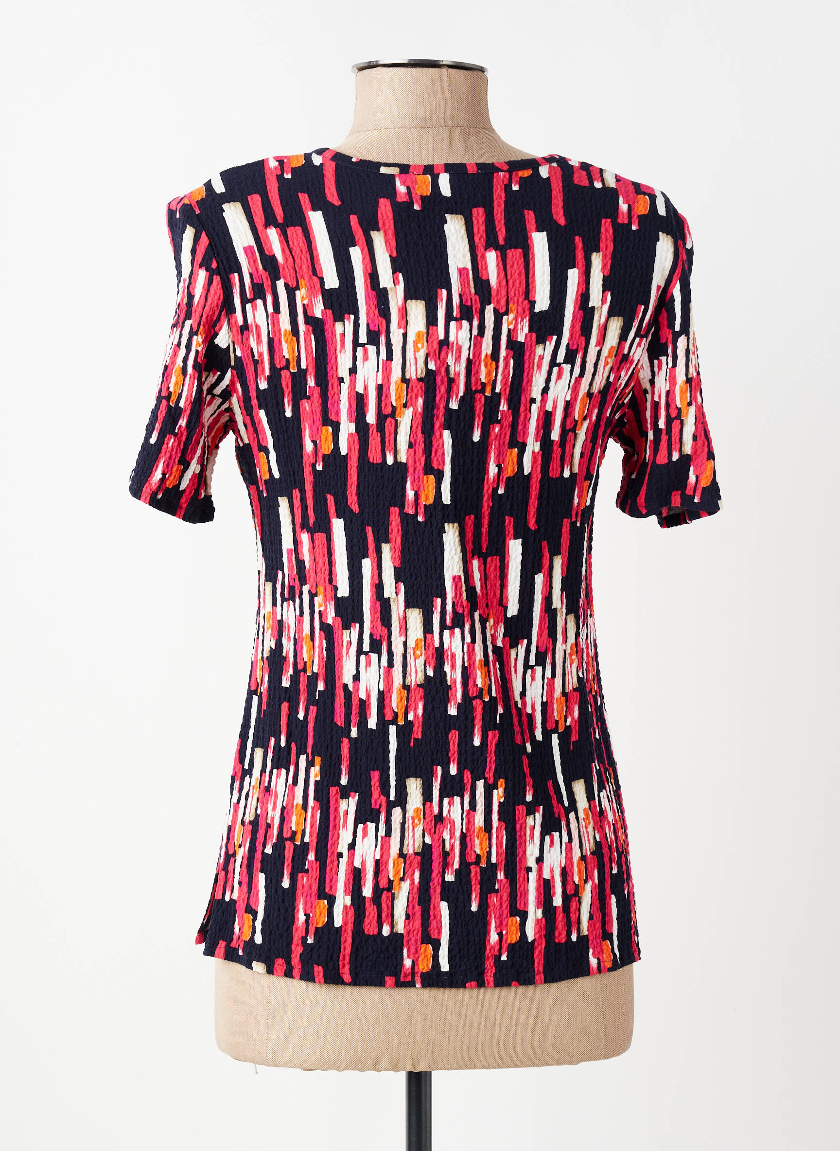 Tricou elasticitate mâneci scurte roșu GEVANA femeie