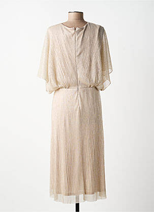 Rochie midi croială fluidă mâneci 3/4 bej JOSEPH RIBKOFF femeie