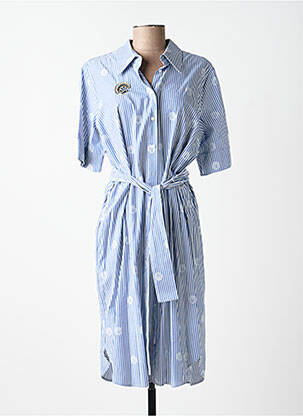 Rochie midi mâneci scurte mâneci scurte albastru ANANKE femeie