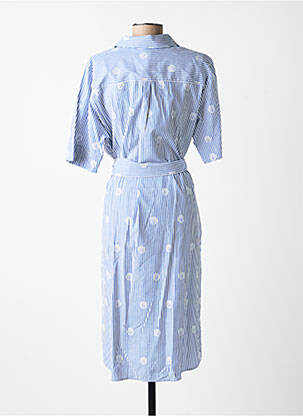 Rochie midi mâneci scurte mâneci scurte albastru ANANKE femeie