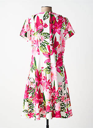 Rochie midi imprimeu floral mâneci scurte roz JOSEPH RIBKOFF femeie