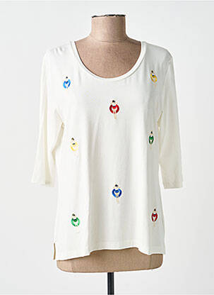 Tricou mâneci 3/4 mâneci 3/4 bej ANANKE femeie