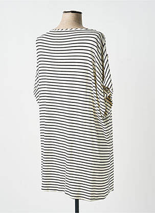 Tricou croială dreaptă mâneci scurte bej MARIA BELLENTANI femeie